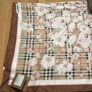 Brand new Burberry Silk scarf. Print just released this season.